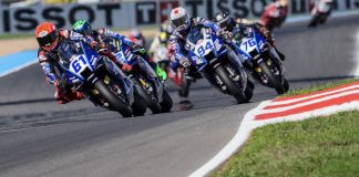 Oncu (61), Manzi (62), Mahias (94) and Surra (72) at Magny-Cours. Photo courtesy Dorna.