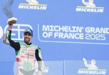 Johann Zarco after his victory in Le Mans. Photo courtesy Honda LCR.