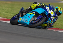 Mathew Scholtz at NJMP. Photo courtesy Yamaha Motor Corporation.