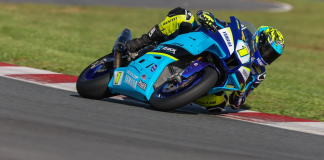 Mathew Scholtz at NJMP. Photo courtesy Yamaha Motor Corporation.