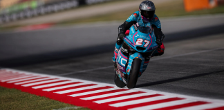 Daniel Holgado (27) at Barcelona. Photo courtesy Dorna.