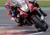 Kyle Ryde riding his Nitrous Competitions Racing Yamaha at Donington Park. Photo courtesy BSB.