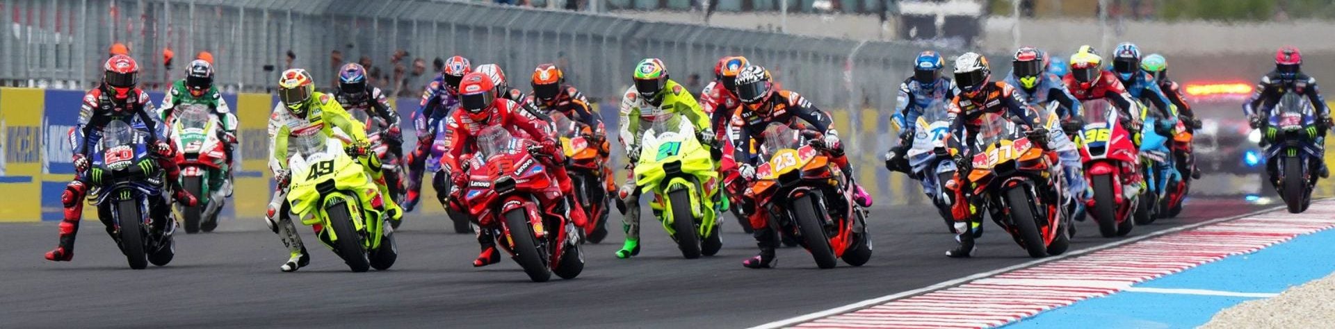 MotoGP race start at Balaton Park. Photo courtesy Dorna.