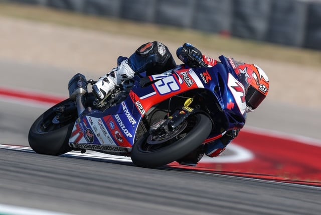Torin Collins (71) at COTA. Photo courtesy Altus Motorsports.