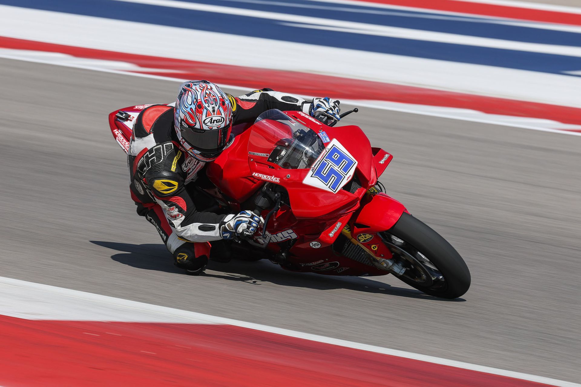 Jaret Nassaney (59) at COTA. Photo courtesy Altus Motorsports.