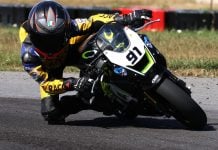 Ethan Reardon (91) (10, Alberta) - 2025 FIM MiniGP Canada Series Vice-Champion. Photo courtesy Colin Fraser.