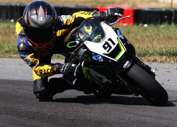 Ethan Reardon (91) (10, Alberta) - 2025 FIM MiniGP Canada Series Vice-Champion. Photo courtesy Colin Fraser.