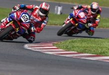 Hayden Gillim (69) and JD Beach (95) at NJMP. Photo credit: Brian J. Nelson
