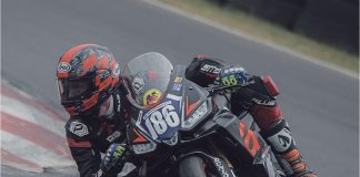 Chase Brown (186) in Action. Photo courtesy BrownTown Racing