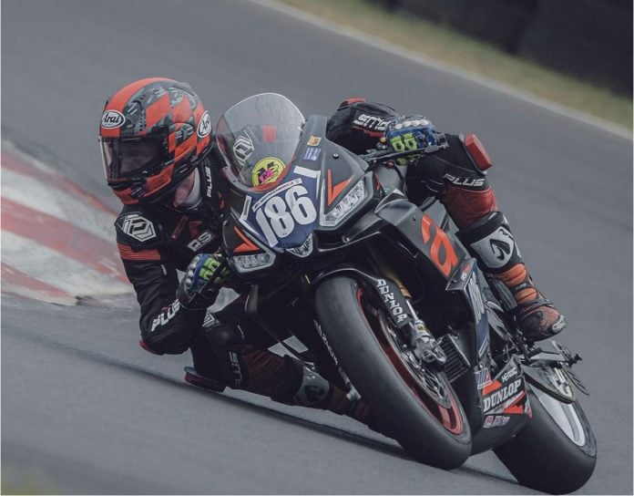 Chase Brown (186) in Action. Photo courtesy BrownTown Racing