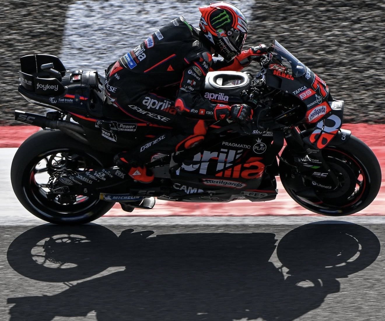 Marco Bezzecchi (72) at Mandalika. Photo courtesy Dorna.