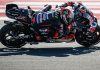 Marco Bezzecchi (72) at Mandalika. Photo courtesy Aprilia Racing.