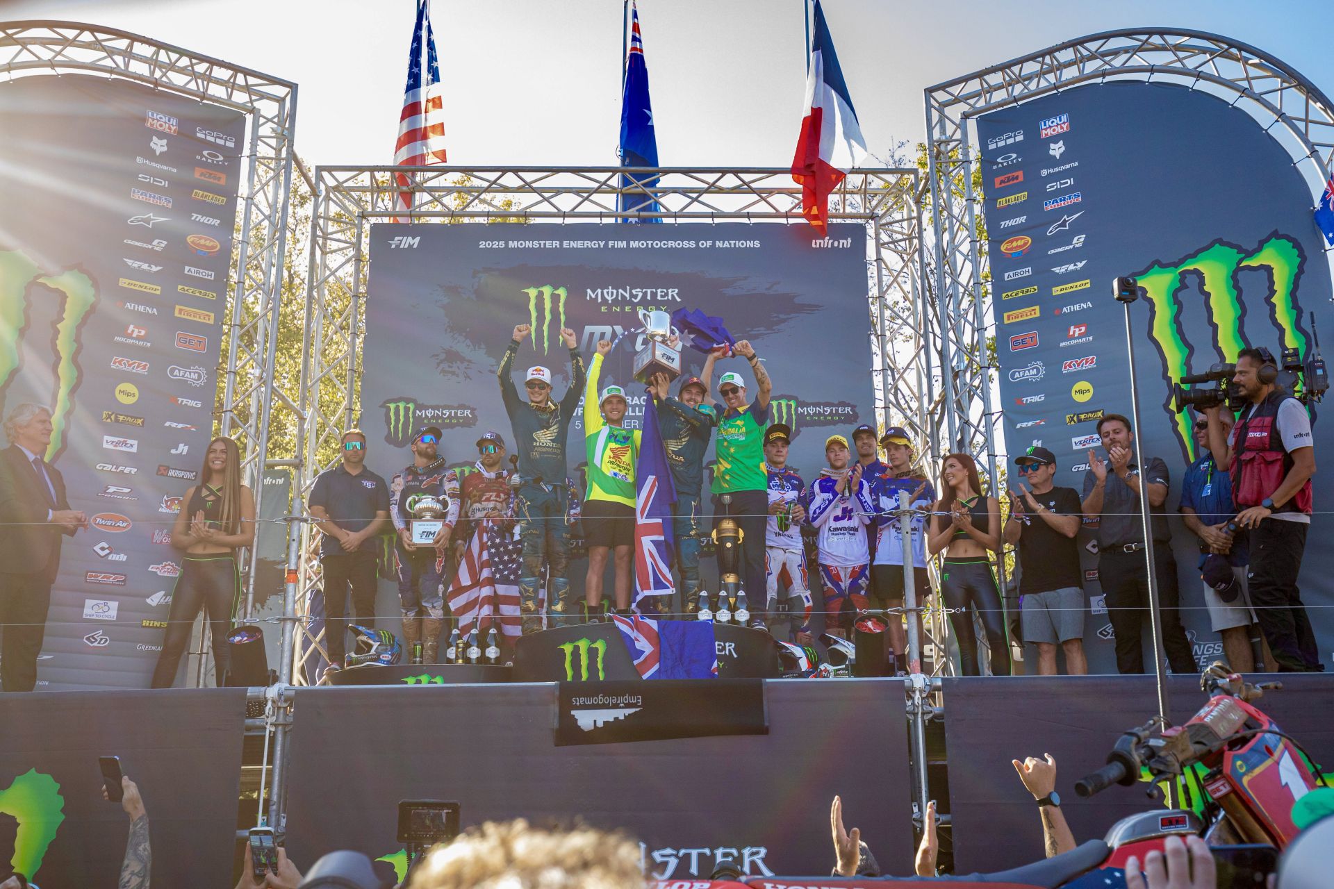 Team USA takes second place at 2025 Motocross of Nations. Photo credit Jeff Kardas.