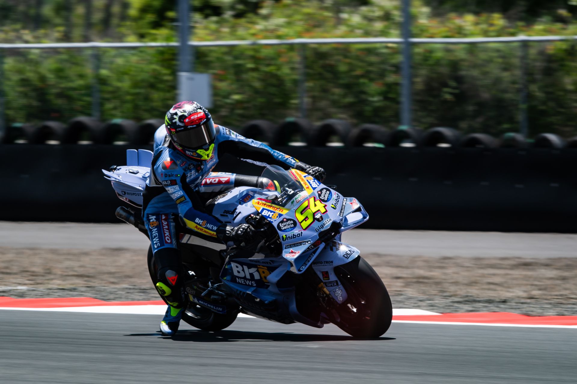 Fermin Aldeguer (54) at Mandalika. Photo courtesy BK8 Gresini Team.