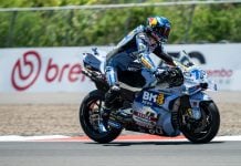 Alex Marquez (73) at Mandalika. Photo courtesy BK8 Gresini Team.