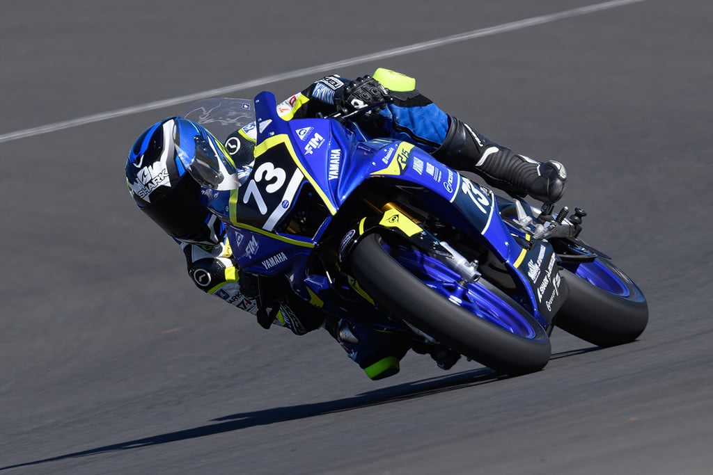 Hunter Charlett topped the OJC timesheets in practice. Photo credit RbMotoLens