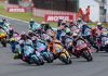 Moto2 race start. Photo courtesy Dorna.