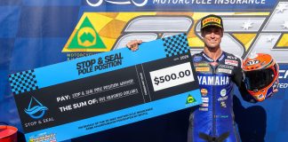 Mike Jones' second consecutive SW-Motech Superbike pole position at One Raceway. Image: RbMotoLens