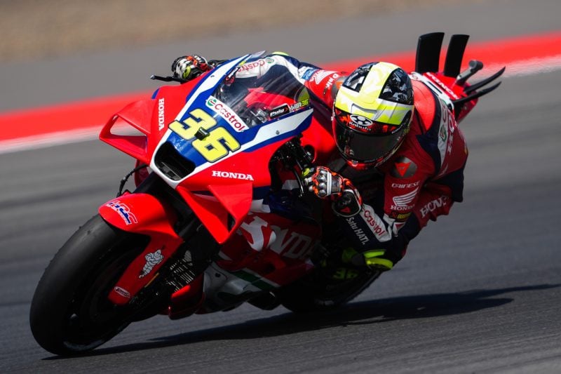 Joan Mir (36) at Mandalika. Photo courtesy Honda HRC Castol.