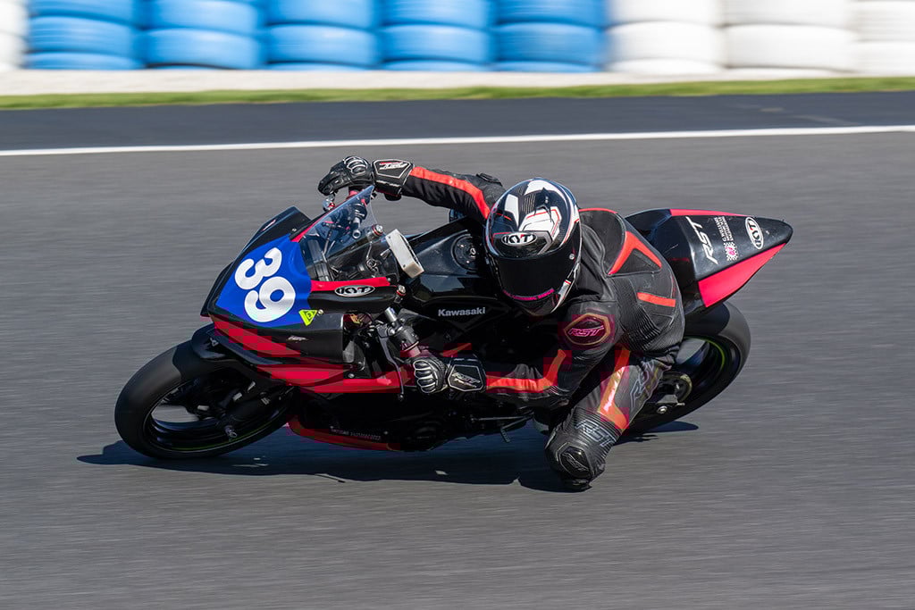 Scott Nicholson has been a star in the frenetic Race and Road Supersport 300 class. Photo courtesy ASBK.