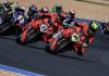 World Superbike race start at Estoril. Photo courtesy Dorna.