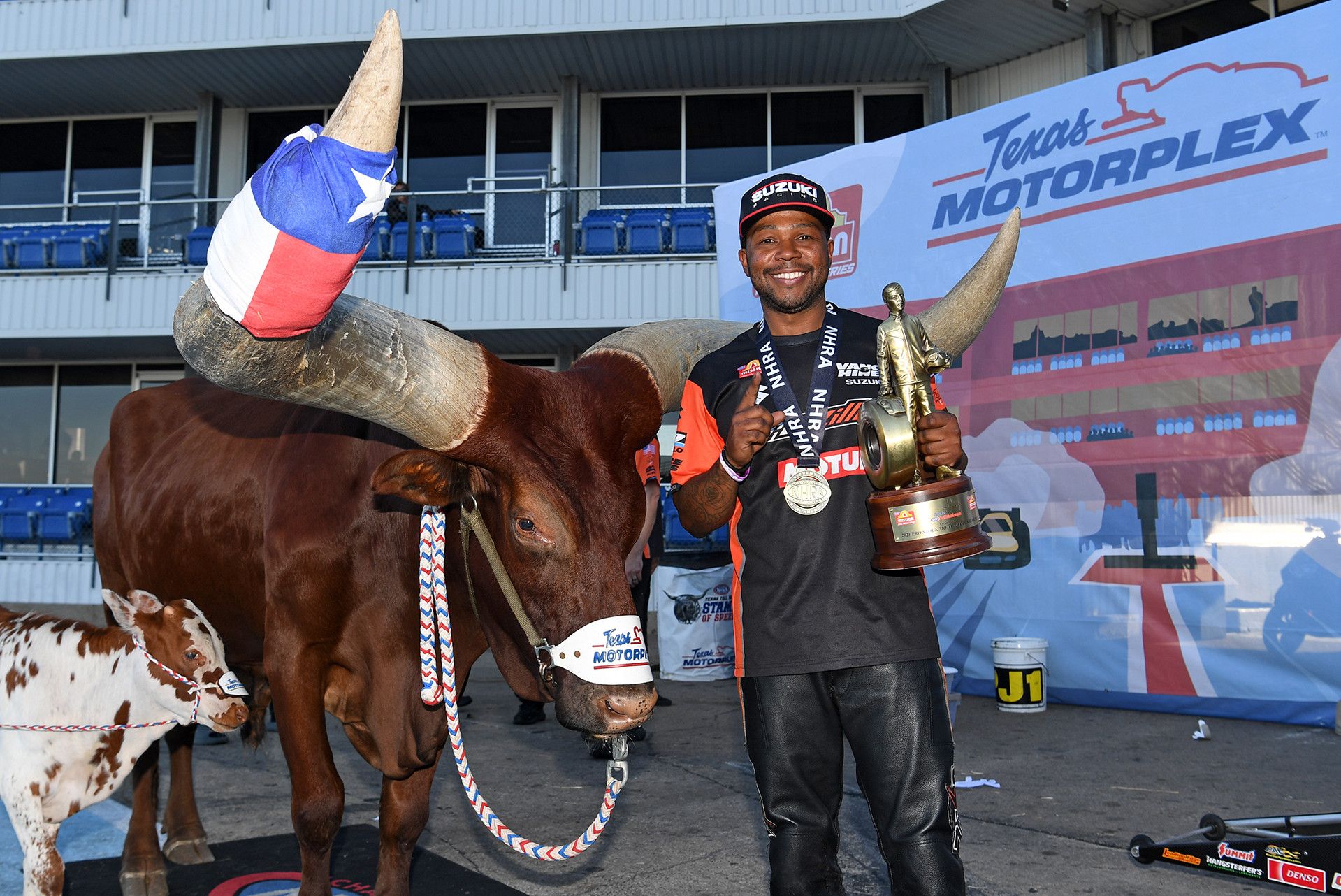 Richard Gadson Wins Texas NHRA FallNationals and Extends Championship Lead. Photo courtesy Suzuki Motor USA.