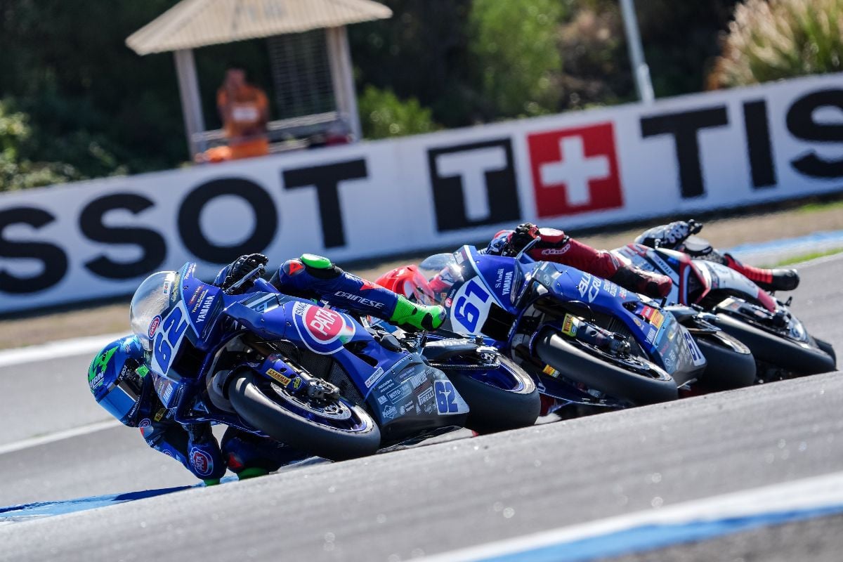 Stefano Manzi (62) and Can Oncu (61) at Estoril. Photo courtesy Dorna.