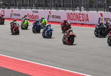 MotoGP Race Start at Mandalika. Photo courtesy Dorna.