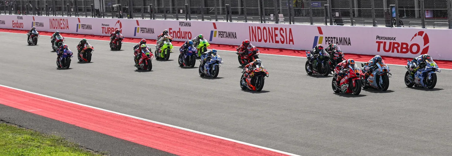 MotoGP Race Start at Mandalika. Photo courtesy Dorna.