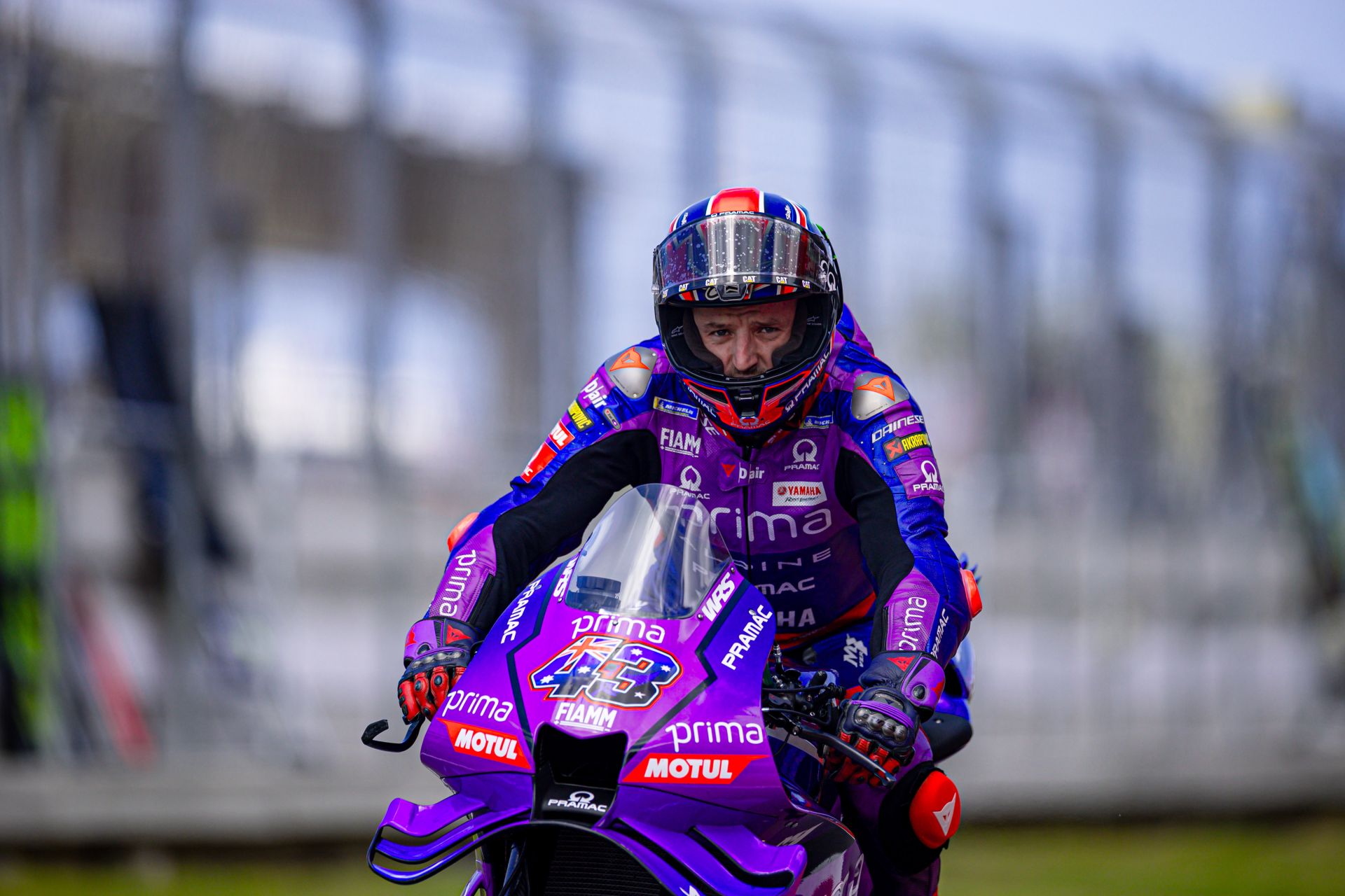 Jack Miller (43) at Mandalika. Photo courtesy Prima Pramac Yamaha.