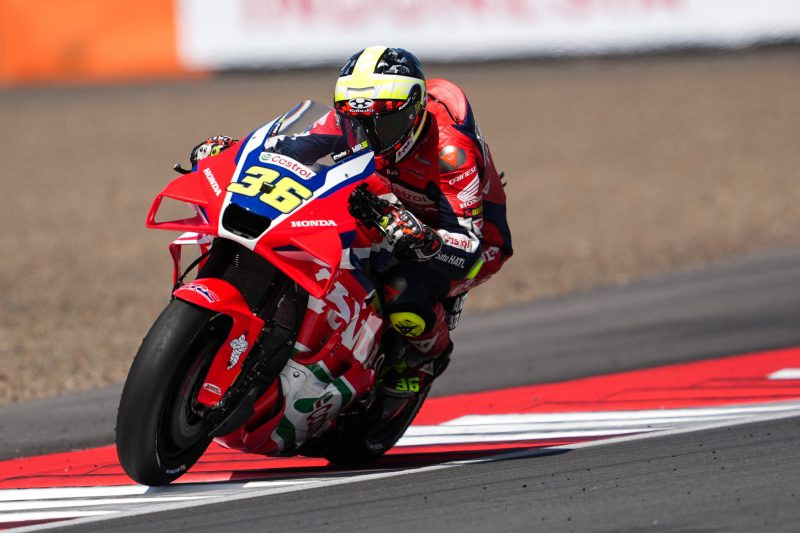 Joan Mir (36) at Mandalika. Photo courtesy Honda HRC Castrol