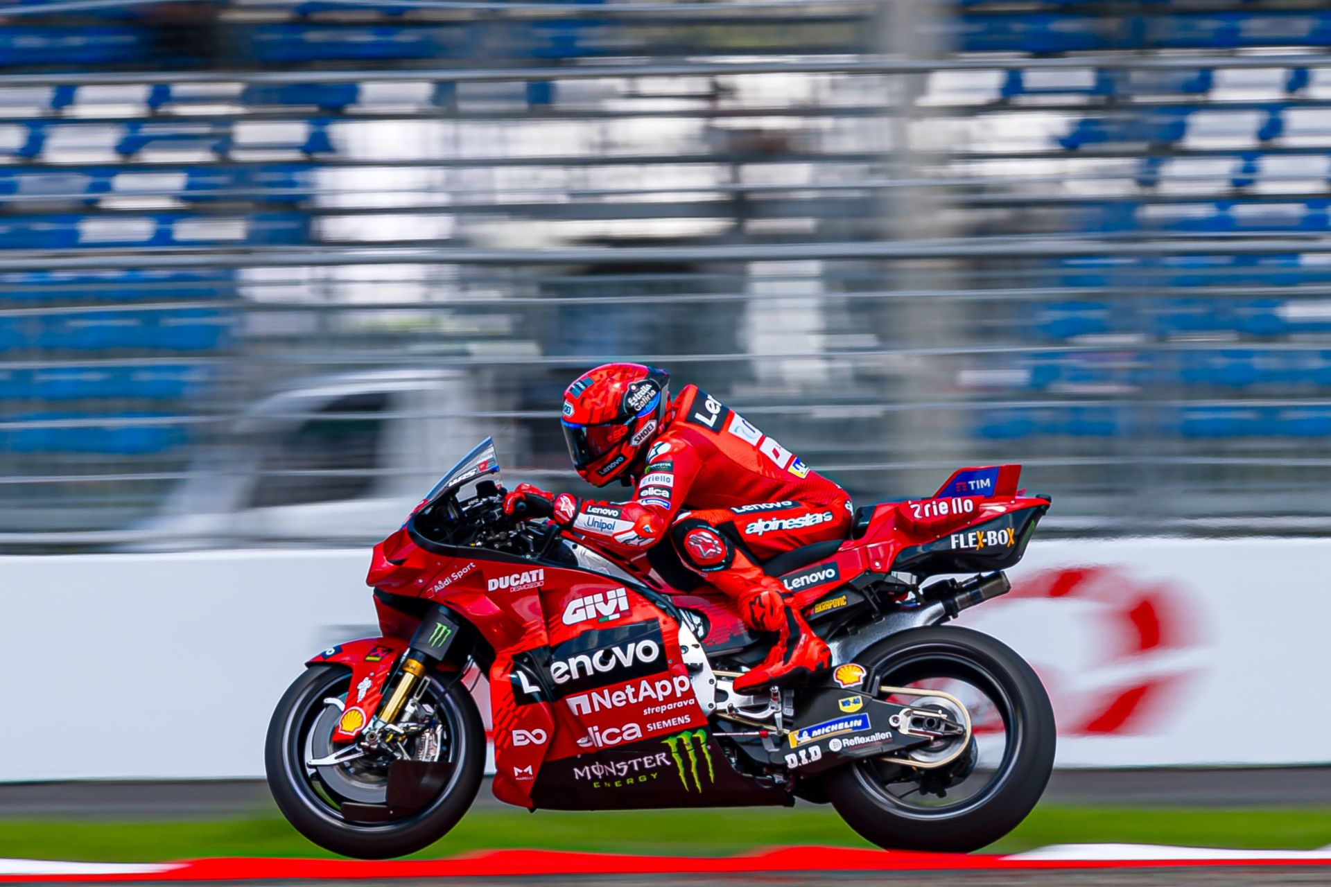 Marc Marquez (93) at Mandalika. Photo courtesy Ducati Lenovo Team.