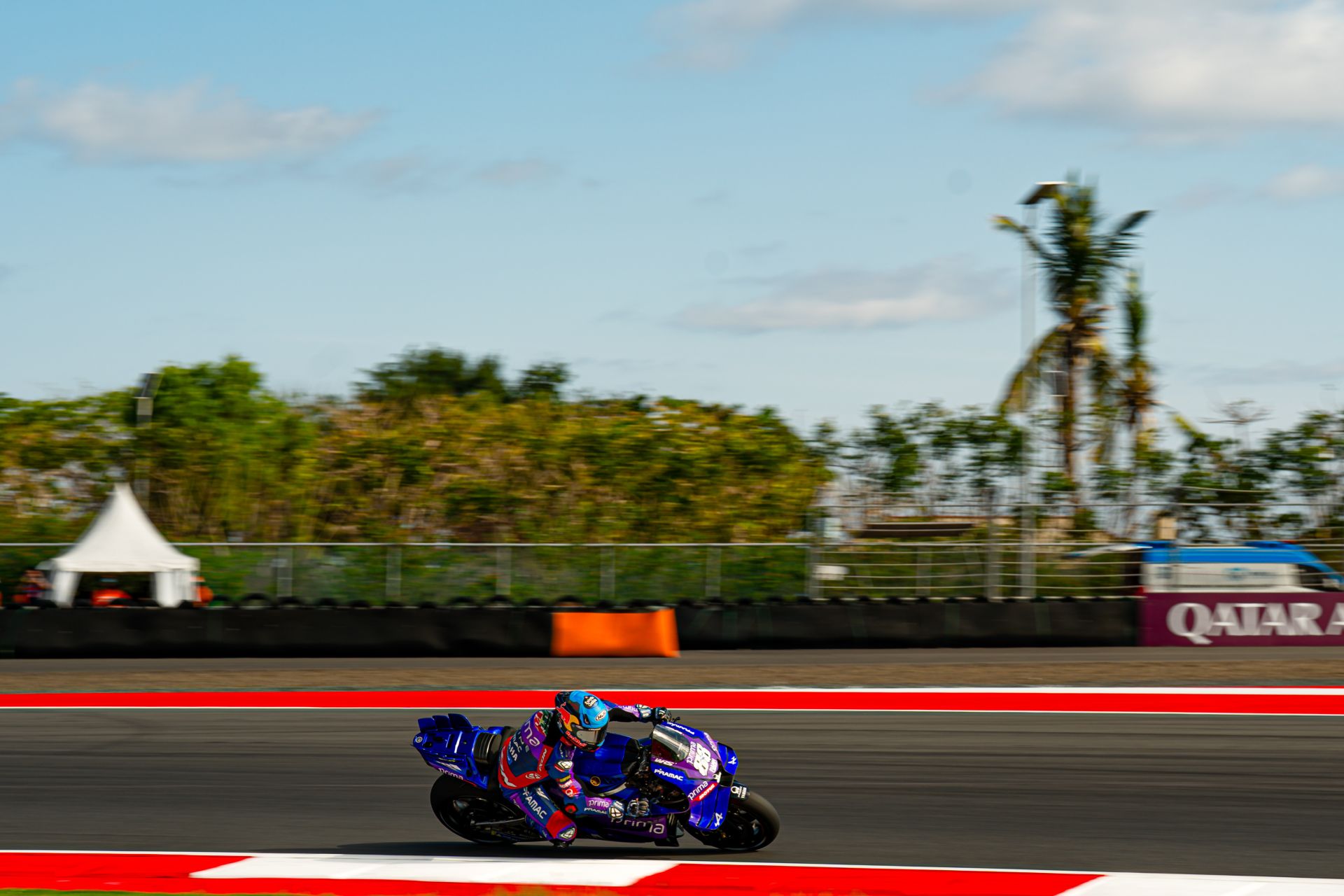 Miguel Oliveira (88) at Mandalika. Photo courtesy Prima Pramac Yamaha.
