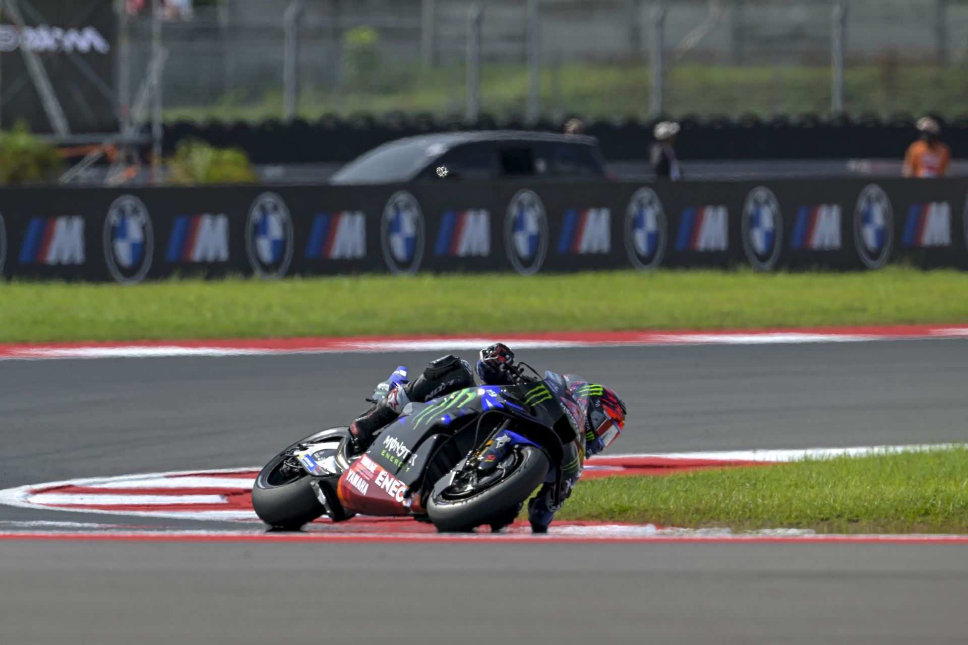 Alex Rins (42) at Mandalika. Photo courtesy Monster Energy Yamaha.