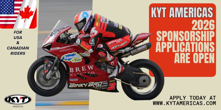 Applications For Racer Sponsorship From KYT Americas Now Open