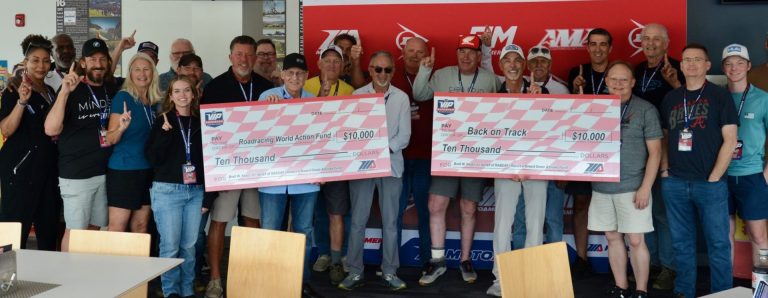 MotoAmerica: $20,000 Donated To Back On Track & Roadracing World Action Fund