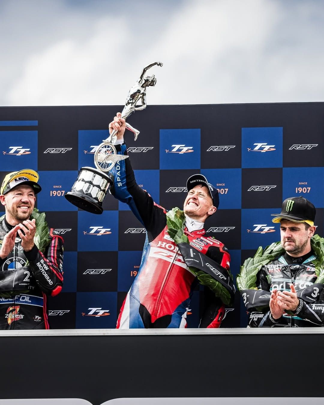 Dean Harrison Honda Racing Sportbike Podium IOM TT 2026 Dean Harrison Honda Racing Sportbike Podium IOM TT 2026