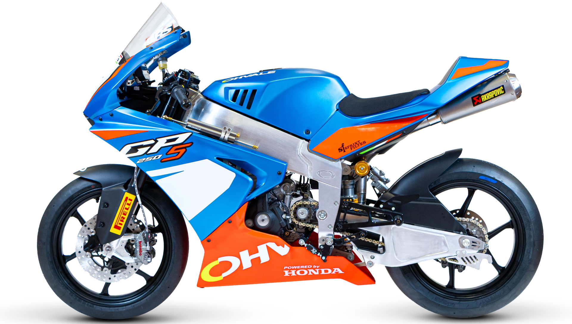 Ohvale Introduces Honda-Powered GP-5 Racebike left view