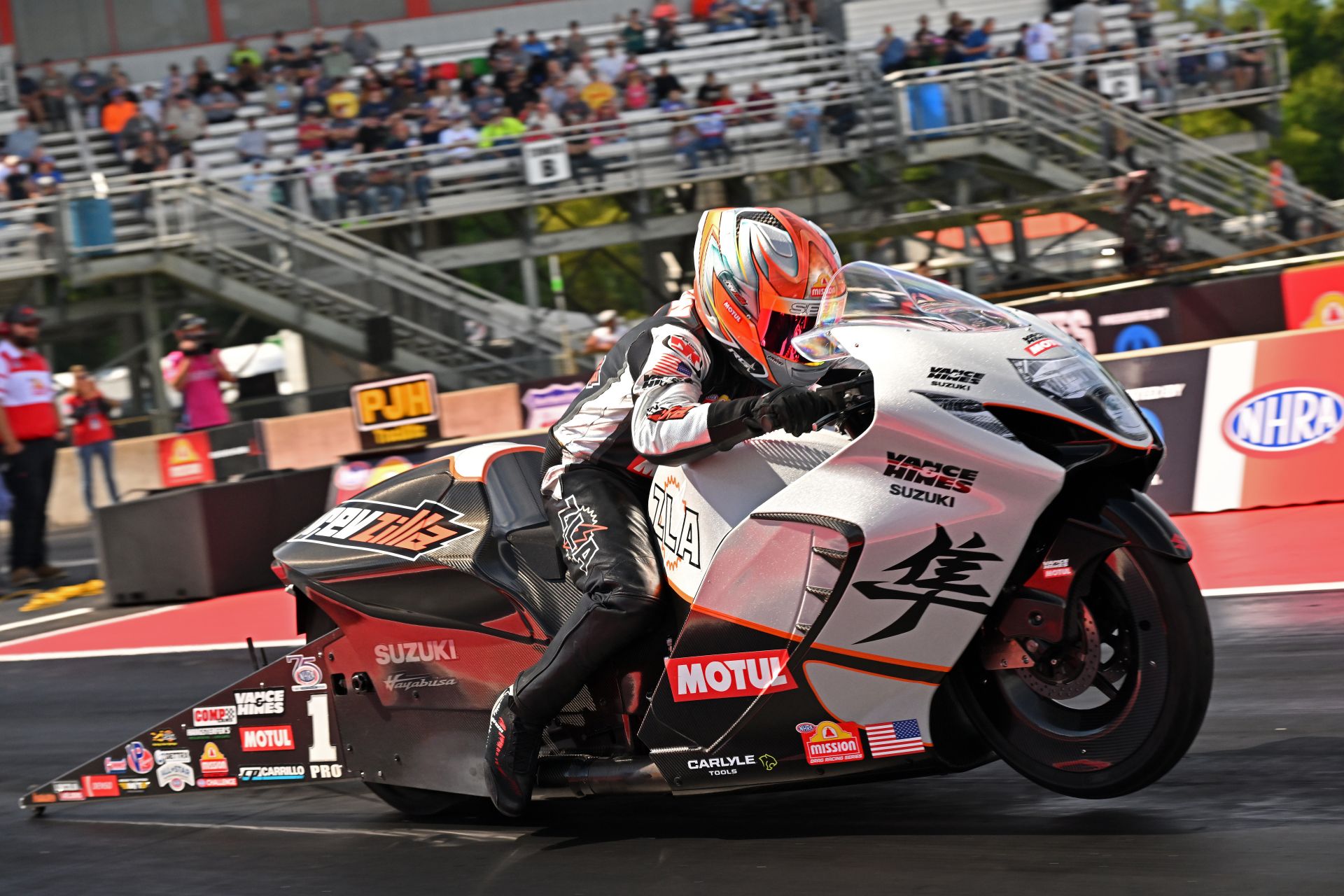NHRA: Gadson Leads Pro Stock Motorcycle Class In Martin image