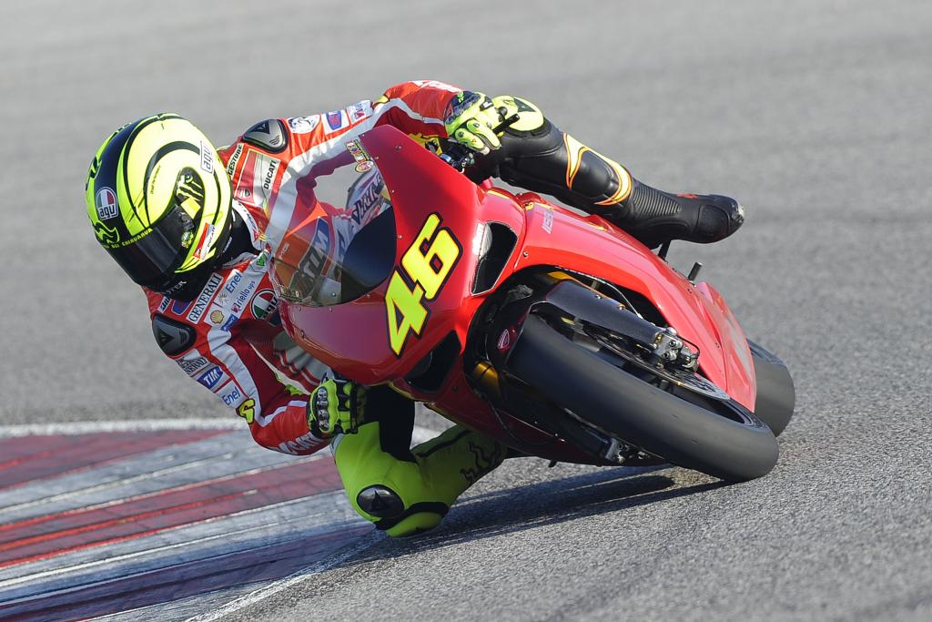 Rossi Tests Shoulder With Ride On Ducati Superbike At Misano