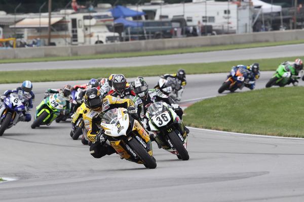 Crashes During AMA Pro Daytona SportBike Race Two At Mid-Ohio Tighten Championship