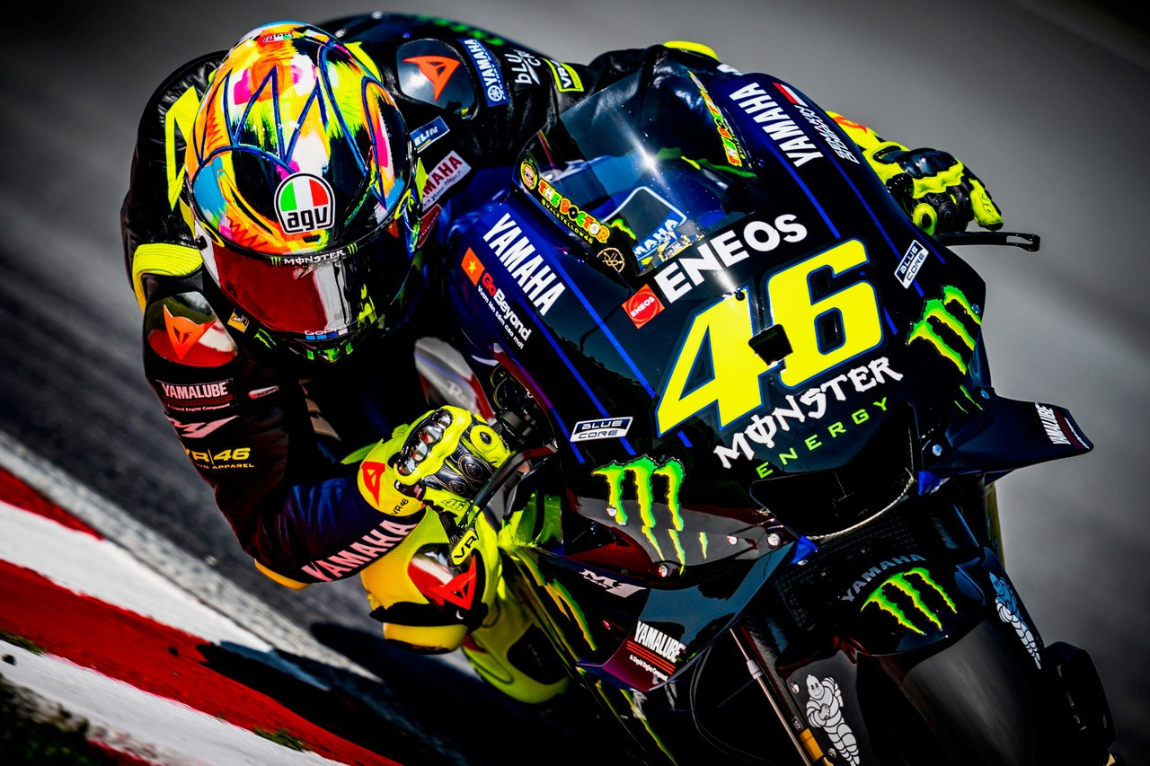 MotoGP: Rossi Wearing Special Edition AGV Helmet For Pre-Season Tests - Roadracing World Magazine | Motorcycle Riding, Racing & Tech News