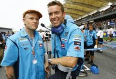 Rock Star Keith Flint Toured Asia With The Rizla Suzuki MotoGP Team