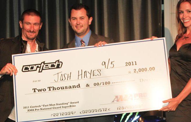 AMA Pro Superbike Champion Hayes Wins Cortech Fast Man Standing Award