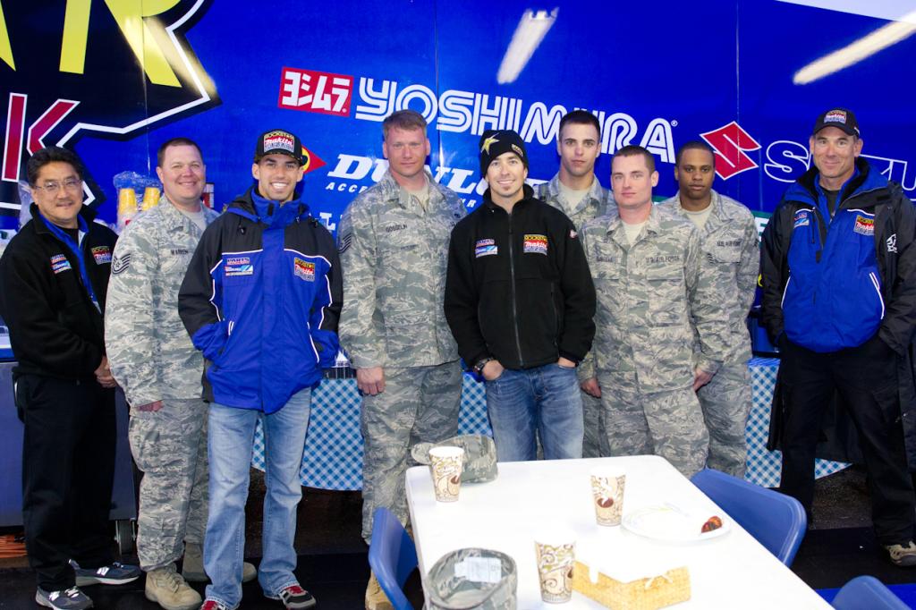 Rockstar Makita Suzuki Team Honored Military, Hosted Wounded Warrior Project At Miller