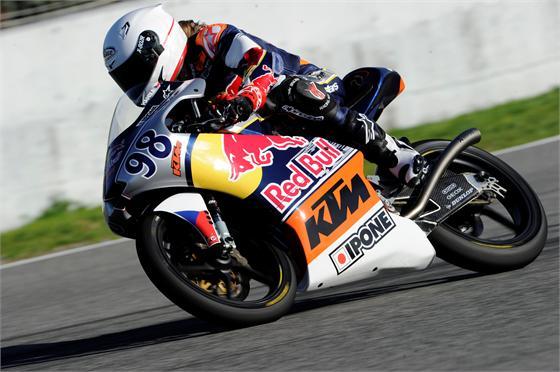 Karel Hanika Fastest During Red Bull MotoGP Rookies Cup Testing At Jerez