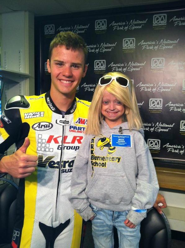 AMA Pro Racer Kyle Wyman Celebrating Announcement Of Progeria Clinical Drug Trial