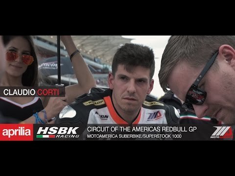 2016 MotoAmerica Aprilia HSBK Racing Debut at the Circuit of Americas (COTA)