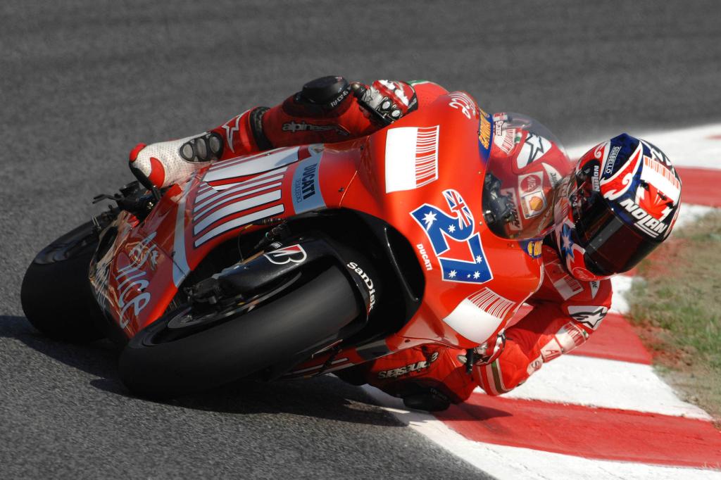 Stoner Steps Up The Pace In Third MotoGP Practice At Catalunya