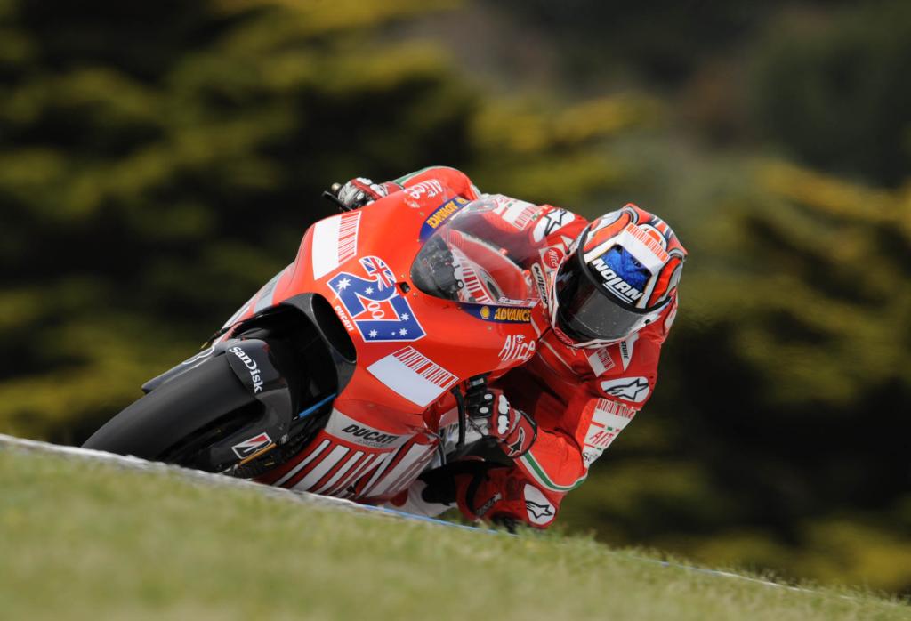 Stoner Close To Race Lap Record In MotoGP Warm-up Sunday Morning At Phillip Island